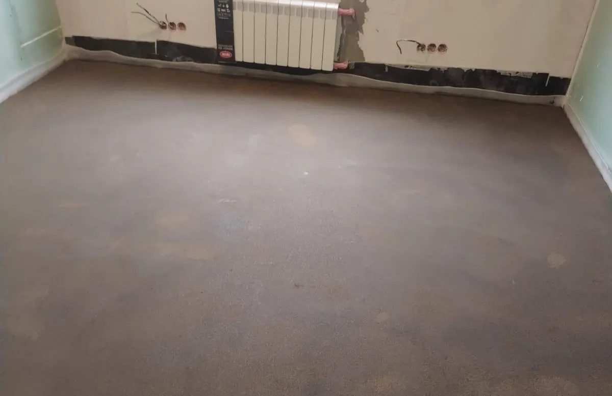 Полусухая стяжка пола 62 м² - Квартира, ул. Сергея Жадобкина, Красногорск