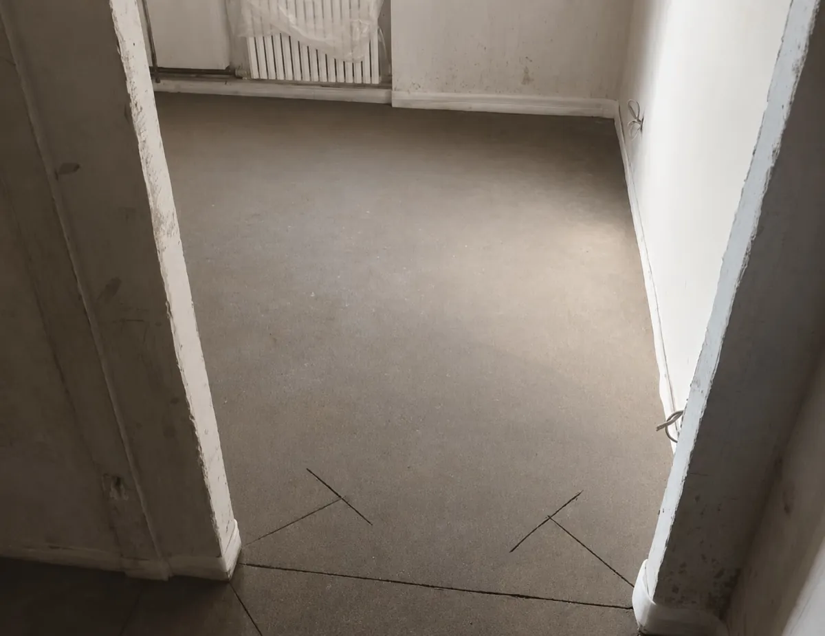 Полусухая стяжка пола 63 м² - Квартира, Ленинский проспект, Москва