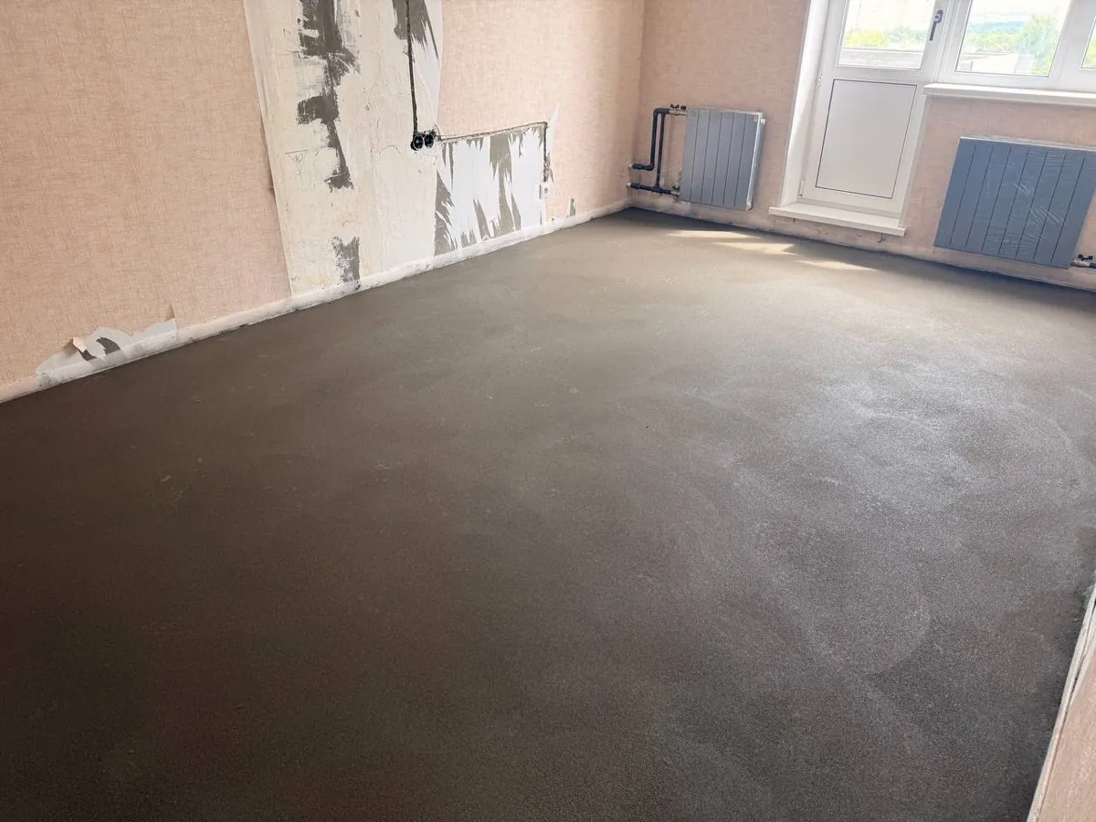 Полусухая стяжка пола 50 м² - Квартира, Литовский бульвар, Москва