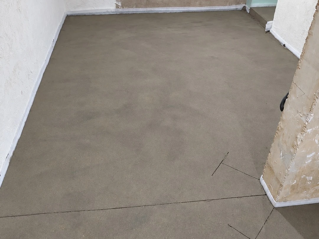 Полусухая стяжка пола 70 м² - Квартира, 4 этаж, Лобня